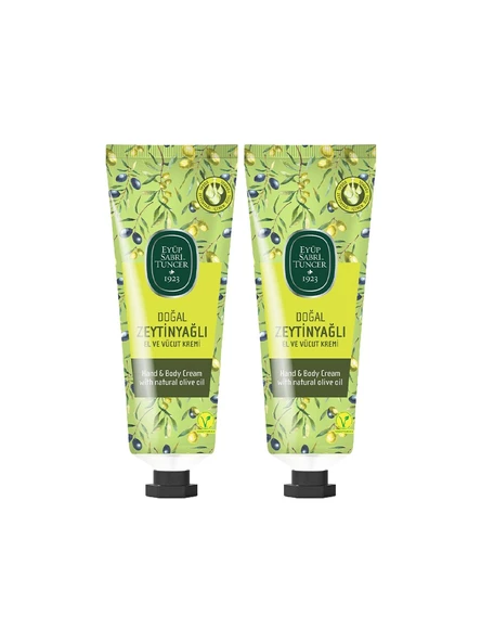 Doğal Zeytinyağlı El ve Vücut Kremi 50 ml x2