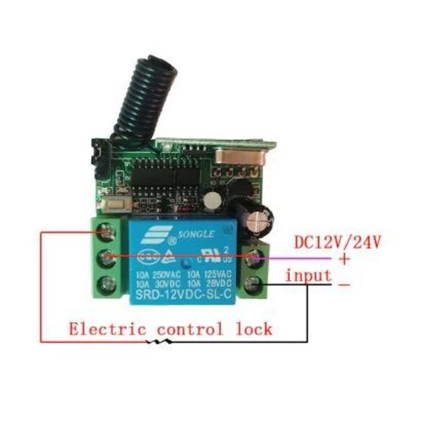 433 mhz RF Uzaktan Kumanda 10A RF Alıcı Verici Transmitter Receiver 12V 1 - 7