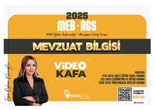 Hoca Kafası 2025 MEB-AGS Mevzuat Bilgisi Video Kafa Notlar - Esra Özkan Karaoğlu Hoca Kafası