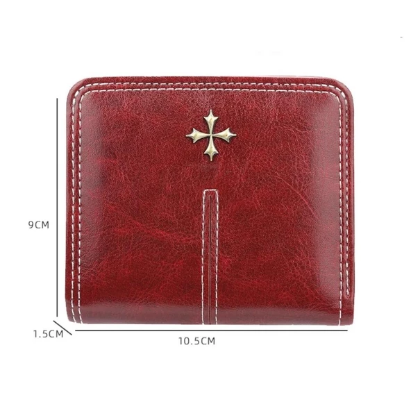 Baellerry Vegan Deri Bozuk Para Gözlü Bol Kartlıklı Mini Kadın Cüzdanı - 4