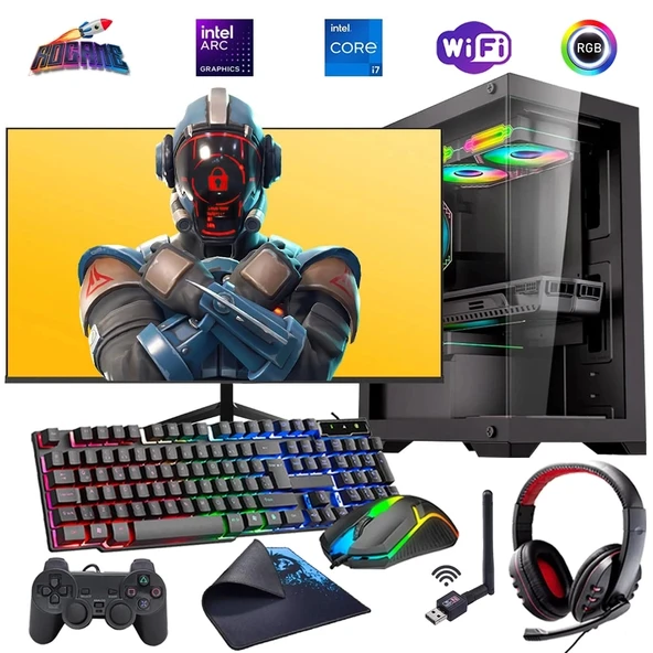 i7 14700F 32GB DDR4 1TB M2 12GB ARC B580 27" 165Hz Monitörlü Oyun Bilgisayarı (Gaming SET) ürün görseli