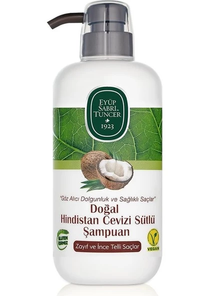 Doğal Hindistan Cevizi Sütlü Şampuan 600 ml ürün görseli 1