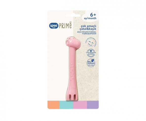 Wee Baby Çok Amaçlı Çatal Kaşık-Pembe