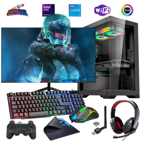 i5 12400F 16GB DDR4 512GB m2 12GB ARC B580 27" 165Hz Monitörlü Oyun Bilgisayarı (Gaming SET) ürün görseli