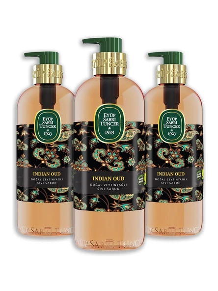 Eyup Sabri Tuncer Indian Oud Doğal Zeytinyağlı Sıvı Sabun 500 ml x3 ürün görseli 1