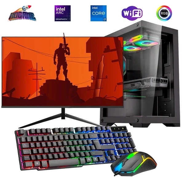 İ7 12700F 32GB DDR4 1TB M2 12GB ARC B580 27" 165Hz Monitörlü Oyun Bilgisayarı ürün görseli