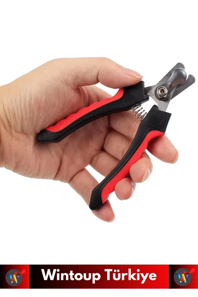 Premium Yüksek Kaliteli Güvenlik Kelepçeli Asmalı Petshop Evcil Hayvan Pet Kedi Köpek Tırnak Makası - 4