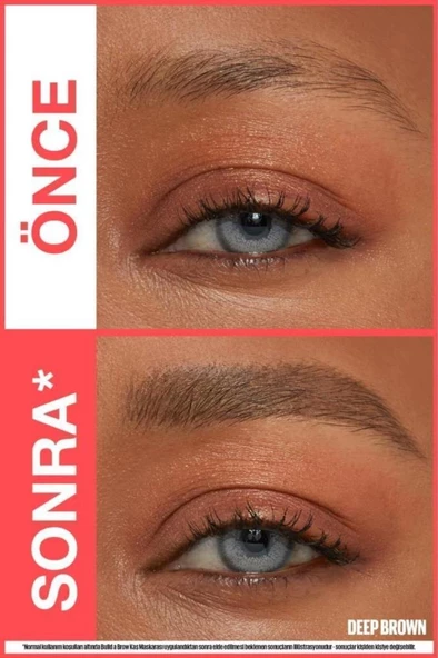 Maybelline New York Build a Brow 2in1 Kaş Kalemi ve Jeli Deep  260 - 3