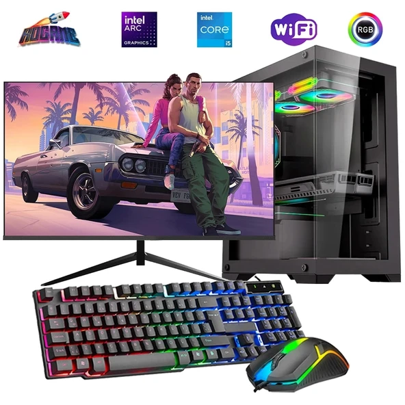 i5 13400F 16GB DDR4 512GB m2 12GB ARC B580 27" 165Hz Monitörlü Oyun Bilgisayarı