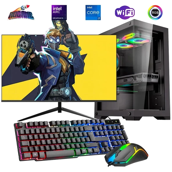 i7 14700F 32GB DDR4 1TB M2 12GB ARC B580 24" Monitörlü Oyun Bilgisayarı ürün görseli