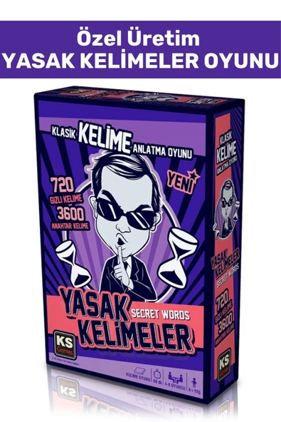 Özel Seri Zeka Dil Becerisi Geliştirici Eğlenceli Takım Grup Oyunu Secret Words YASAK KELİMELER ürün görseli
