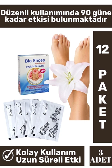 Premium Gündelik Kullanım Uzun Süre Etkili Kadın Erkek Ayak Kötü Koku Önleyici Ayak Bakım Tozu 3Adet - 2