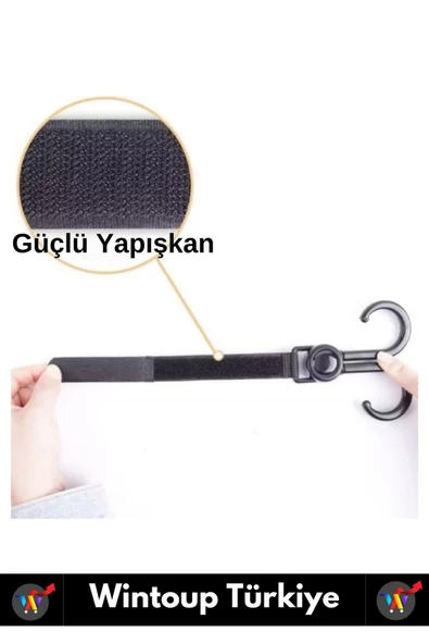 Premium Kompakt Poşet Taşıma Bisiklet Bebek Arabası Askısı Çok İşlevli Portatif Taşıma Kancası 1 Adt - 4