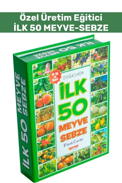 Özel Seri El Göz Koordinasyon Görsel Algı Geliştirici Meyve Sebze Öğretici İLK 50 MEYVE SEBZE ürün görseli