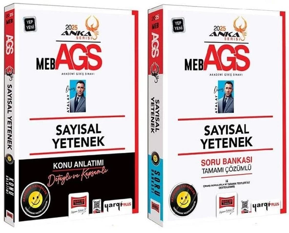 Yargı 2025 MEB-AGS Sayısal Yetenek Konu Anlatımı + Soru Bankası Anka Serisi 2 li Set - Deniz Atalay Yargı Yayınları