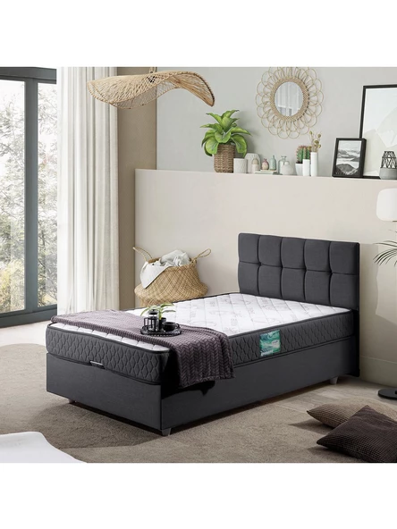 Setay Berlin Baza Başlık Comfort Yatak Seti, Antrasit