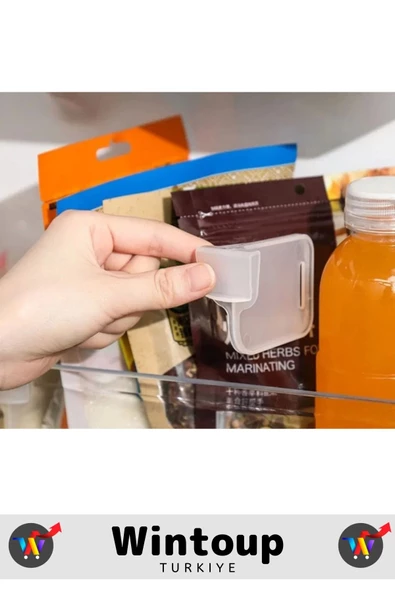 Yüksek Kaliteli Kompakt Dayanıklı Plastik Buzdolabı Kilim Dolap İçi Çok Amaçlı Raf Ayırıcı 20 Adet - 4