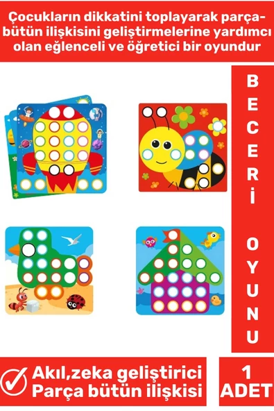Premium El Göz Koordinasyonu Parça Bütün İlişkisi Geliştirici Renk Tanıma Eğlenceli RENGİNİ KEŞFET - Resim 2