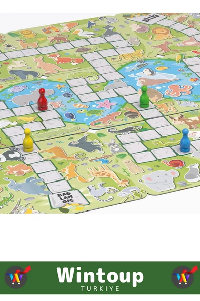 Özel Seri Görsel Algı Doğa Safari Orman Hayvan Bilgisi Eğitici Eğlenceli Öğretici SAFARİ Oyunu - Resim 2