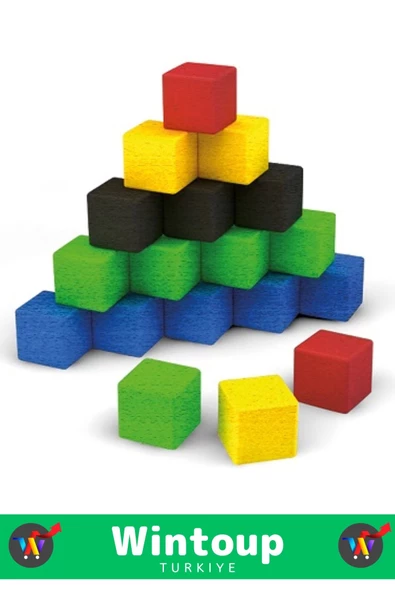 Özel Seri El Göz Koordinasyon Beceri Görsel Zeka Geliştirici Eğlenceli AHŞAP BİRİM KÜPLERİ 100 PARÇA - Resim 6