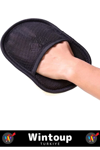 Özel Üretim Nano Teknoloji Mutfak Lavabo Ahşap Hassas Yünlü Otomobil Yıkama Temizlik Eldiveni - 4