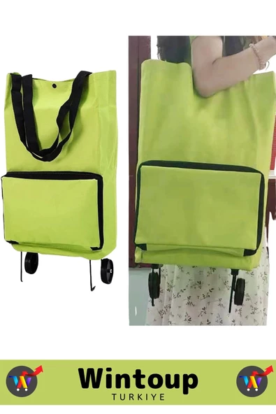Premium Seri Yüksek Kaliteli Kompakt Katlanabilir Omuz Çantası Tasarımlı Su Geçirmez Pazar Arabası - 6