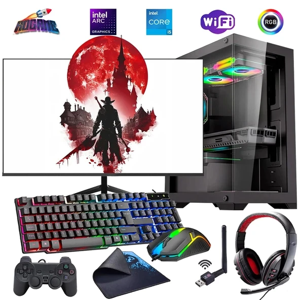 i5 13400F 32GB DDR4 1TB M2 12GB ARC B580 27" 165Hz Monitörlü Oyun Bilgisayarı (Gaming SET) ürün görseli