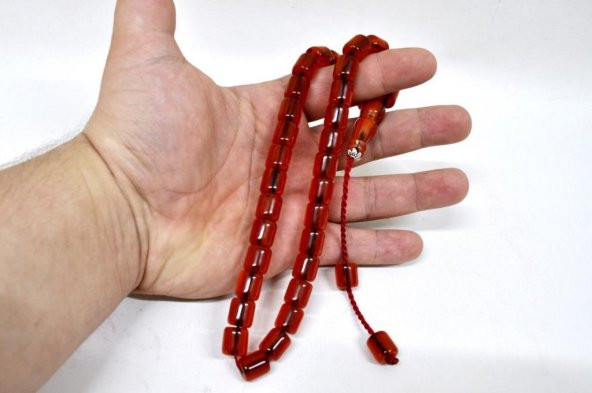 Tesbihci Dayı Sıkma Kehribar Tesbih (Khr 10689) - 2