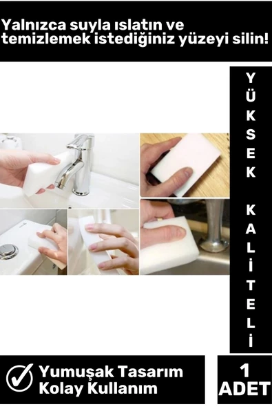 Özel Üretim Yüksek Kaliteli Nano Teknoloji Mutfak Lavabo Otomobil Sihirli Temizlik Süngeri 1 Adet - 2