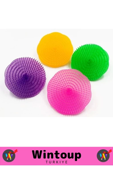 Özel Üretim Yüksek Kaliteli Rahatlatıcı Masaj Etkili Banyo Duş Mini Saç Yıkama Fırçası - 4