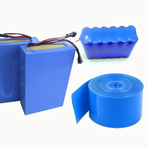 50 cm - 185*0.15mm 18650 Batarya PVC Kaplama (Makaron - Shrink) Lityum Isı İle Daralan PVC - 3