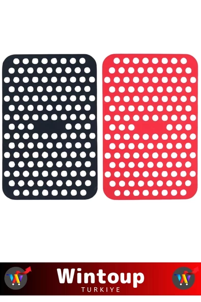 Özel BPA Free Isıya Dayanıklı Kolay Temizlenir Airfryer Fırın Esnek Silikon Pişirme Kağıdı 3 Adet - 3