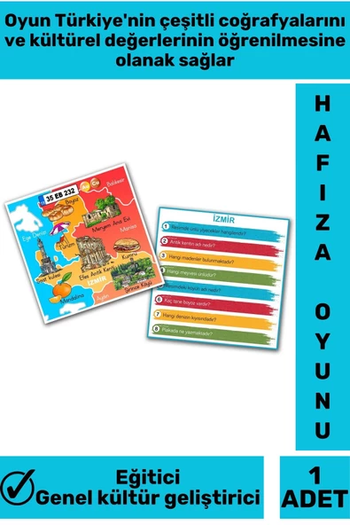 Premium Görsel Algı Koordinasyon Dikkat Hafıza Genel Kültür Geliştirici Eğlenceli MOMO TÜRKİYE Oyunu - Resim 2