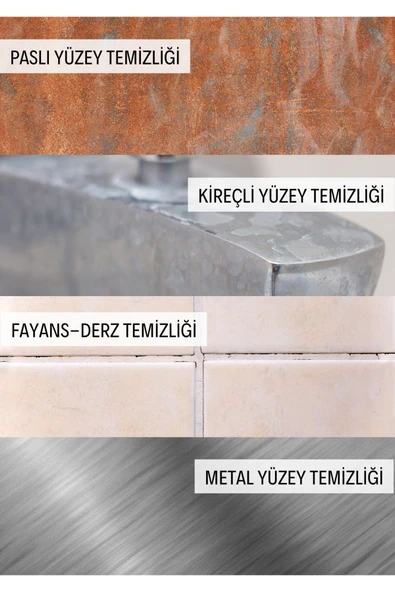 BESTTEM BANYO FAYANS TEMİZLEYİCİ PAS SÖKÜCÜ FAYANS DERZ METAL TEMİZLEYİCİ %100 BİTKİSEL 1000ML - 2