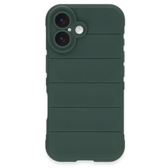 Apple iPhone 16 Kılıf Elde Tutma Kolaylıkla Kaydırmaz Kenar Line Dizayn Optietnik Kapak - Resim 2