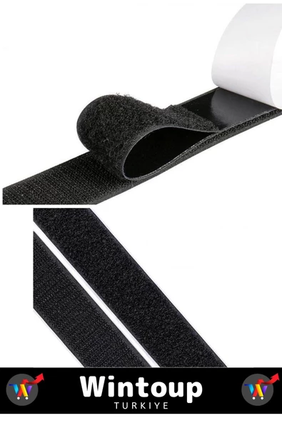 Premium Yüksek Kaliteli İz Bırakmaz Süper Güçlü Çok Amaçlı Cırt Cırtlı Sihirli Bant 2 Metre 1 Adet - 4