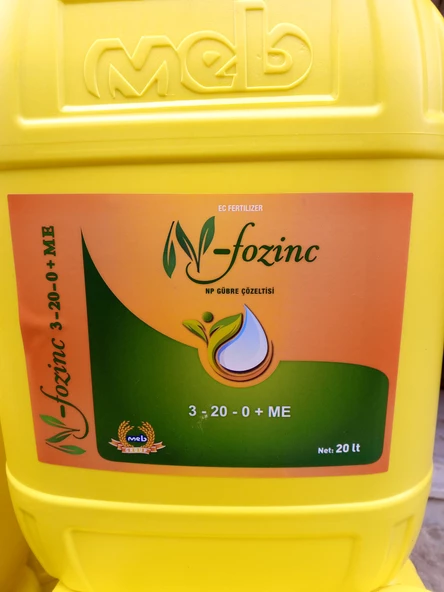 Mebor N-Fozinc 20 Litre - 3-20-0+ME Fosfor Gübresi