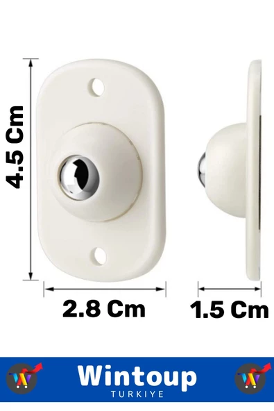 Yüksek Kaliteli Montajsız Sessiz Çalışır 360 Derece Döner Mobilya Eşya Kaydırma Taşıma Aparatı 4'lü - 5