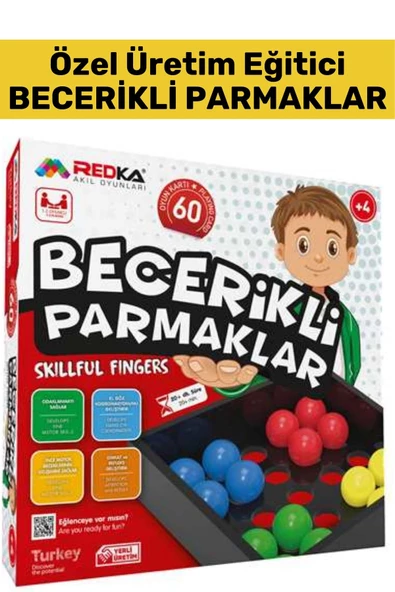 Özel El Göz Koordinasyonu El Beceri Düşünme Geliştirici Akıl Zeka Strateji Oyunu BECERİKLİ PARMAKLAR