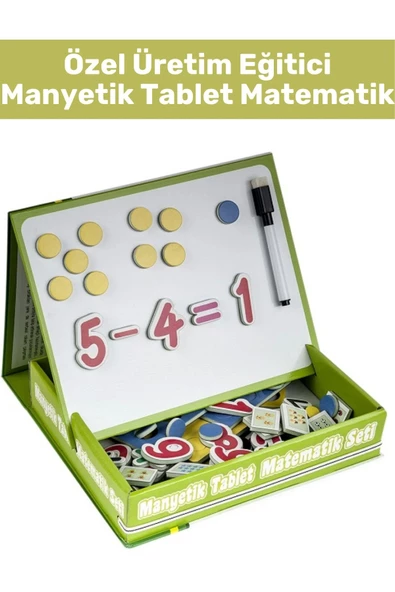 Özel Seri Öğretici Matematik Rakam Sayı Öğretici Silinebilir Yazı Kalemli MANYETİK TABLET MATEMATİK ürün görseli