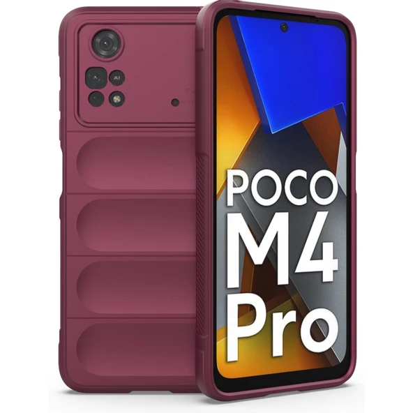 Xiaomi Poco M4 Pro 4G Kılıf Elde Tutma Kolaylıkla Kaydırmaz Kenar Line Dizayn Optietnik Kapak