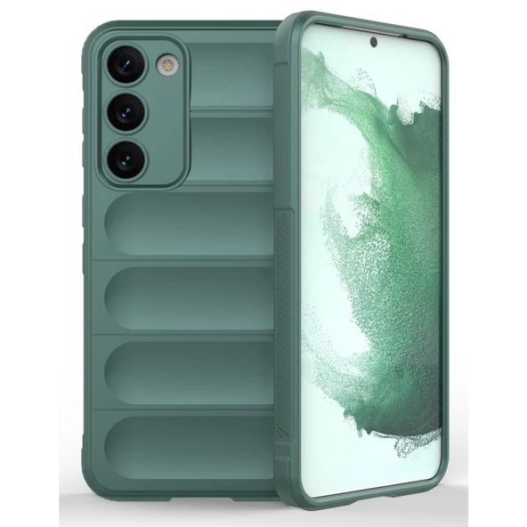 Samsung Galaxy S23 Plus Kılıf Elde Tutma Kolaylıkla Kaydırmaz Kenar Line Dizayn Optietnik Kapak - Resim 3