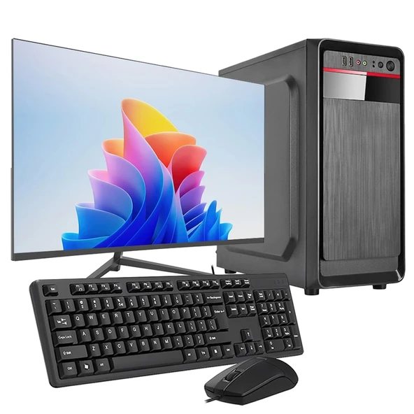 iNTEL i3 2N 8GB Ram 240GB SSD 24" Monitörlü Ofis Bilgisayarı