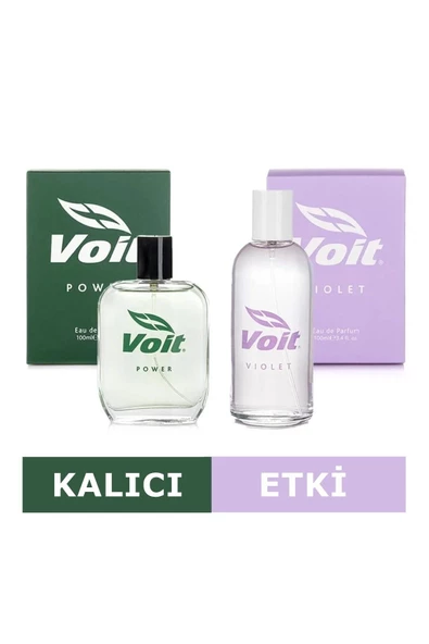 Voit Power & Violet Kadın Erkek 100 Ml Parfüm Seti