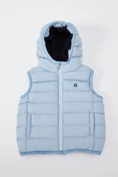 Kapüşonlu Erkek Bebek Çocuk Yelek 51306 - 7