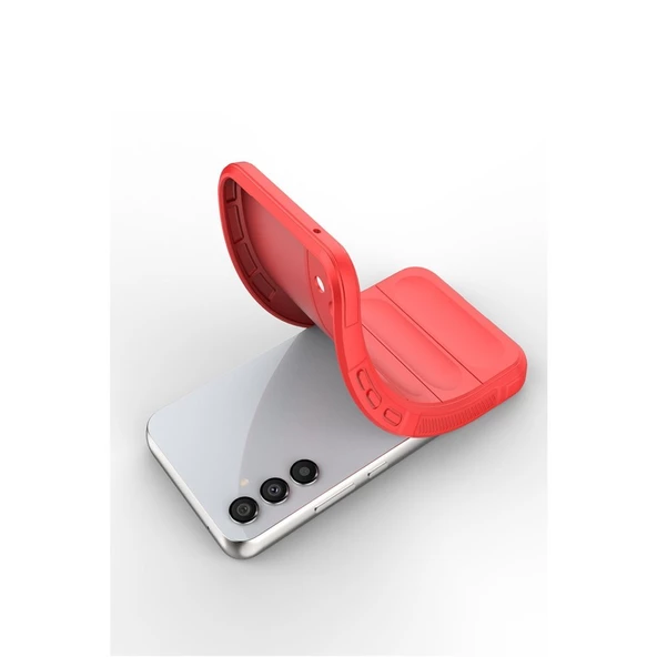 Samsung Galaxy A16 5G Kılıf Elde Tutma Kolaylıkla Kaydırmaz Kenar Line Dizayn Optietnik Kapak - Resim 5