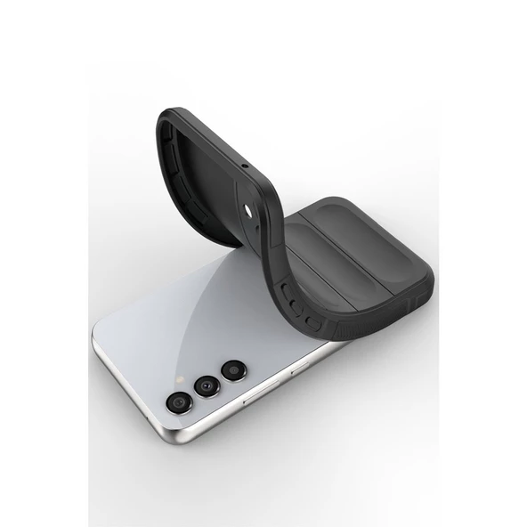 Samsung Galaxy A16 5G Kılıf Elde Tutma Kolaylıkla Kaydırmaz Kenar Line Dizayn Optietnik Kapak - Resim 8