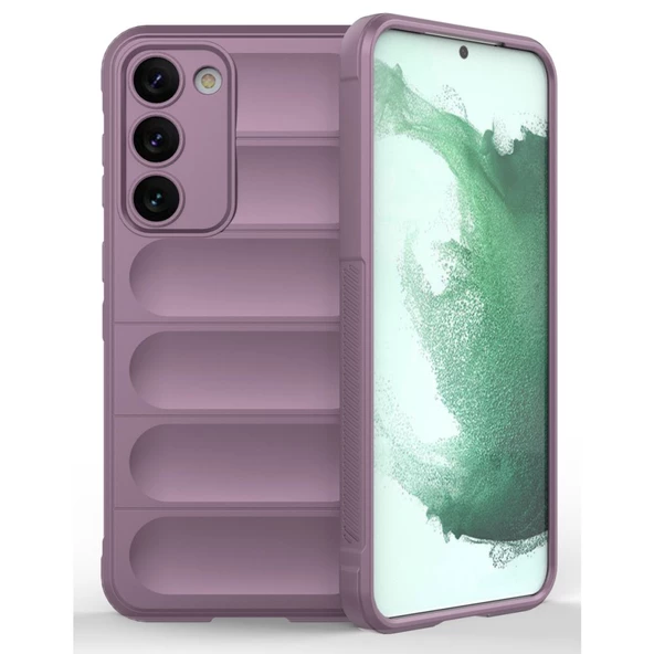 Samsung Galaxy S23 Plus Kılıf Elde Tutma Kolaylıkla Kaydırmaz Kenar Line Dizayn Optietnik Kapak - Resim 6