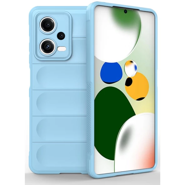 Xiaomi Poco X5 5G Kılıf Elde Tutma Kolaylıkla Kaydırmaz Kenar Line Dizayn Optietnik Kapak - Resim 8