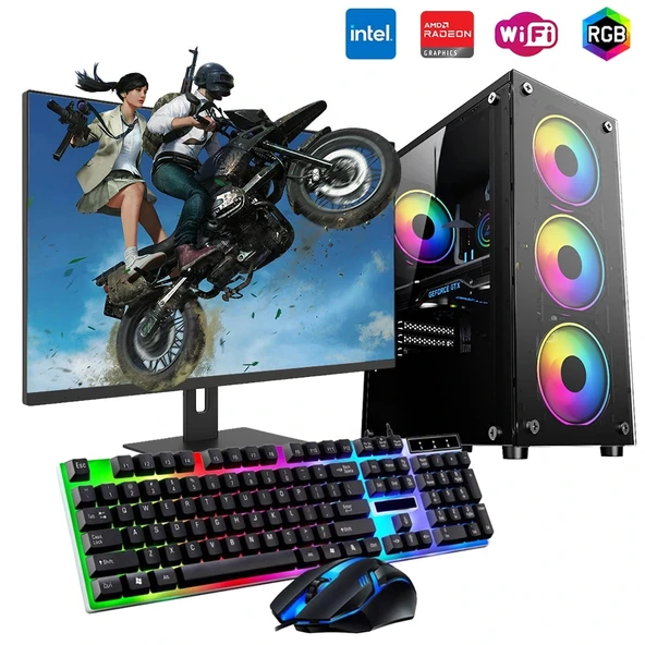 iNTEL i5 4N 8GB Ram 480GB SSD 4GB RX550 21.5" Monitörlü Oyun Bilgisayarı ürün görseli